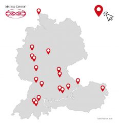 Landkarte Matrix Center Übersicht DACH-Region