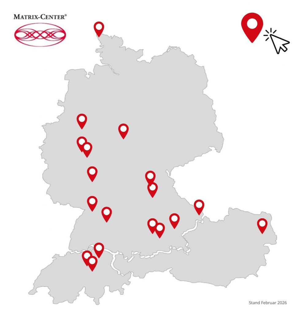 Landkarte Matrix Center Übersicht DACH-Region
